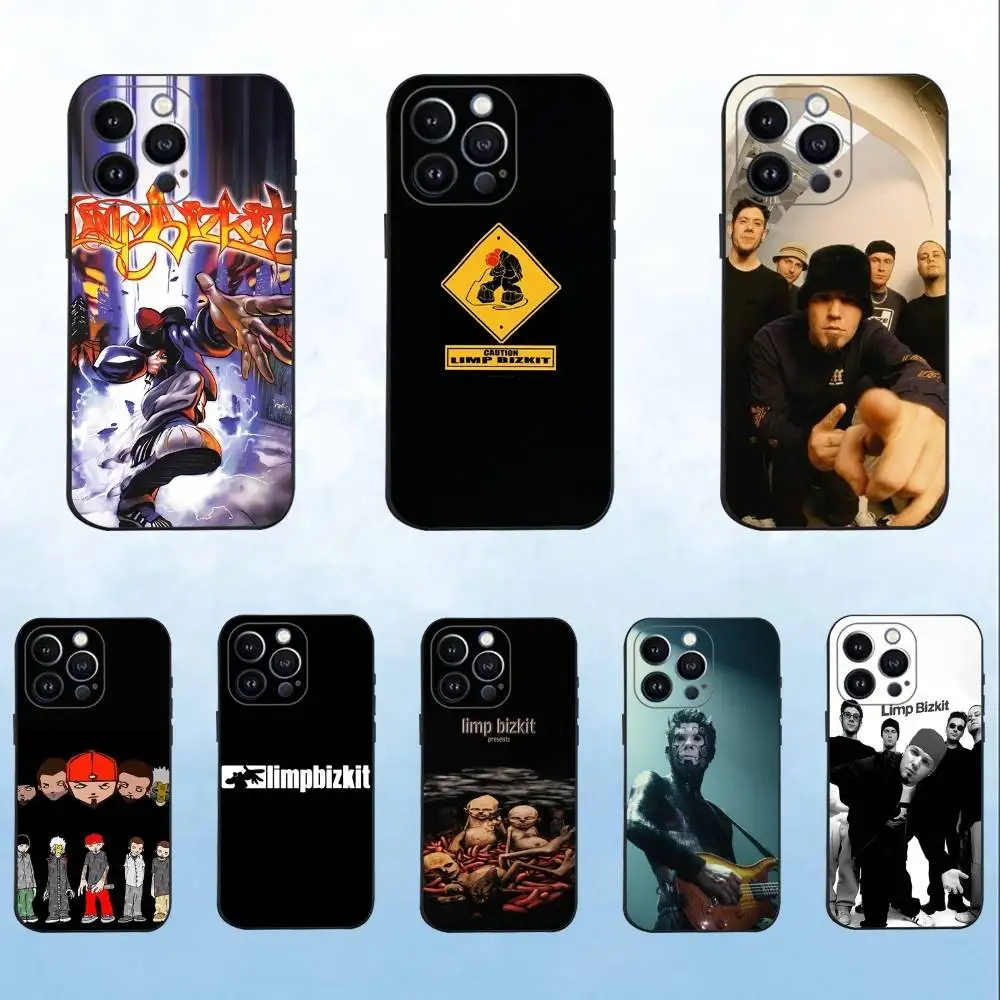 

L-Limp Bizkit Band Phone Case For iPhone 17,16,15,14,13,12,11 ,Pro Max,XS,X,XR,SE,Mini,8,7,Soft Silicone Black Cover