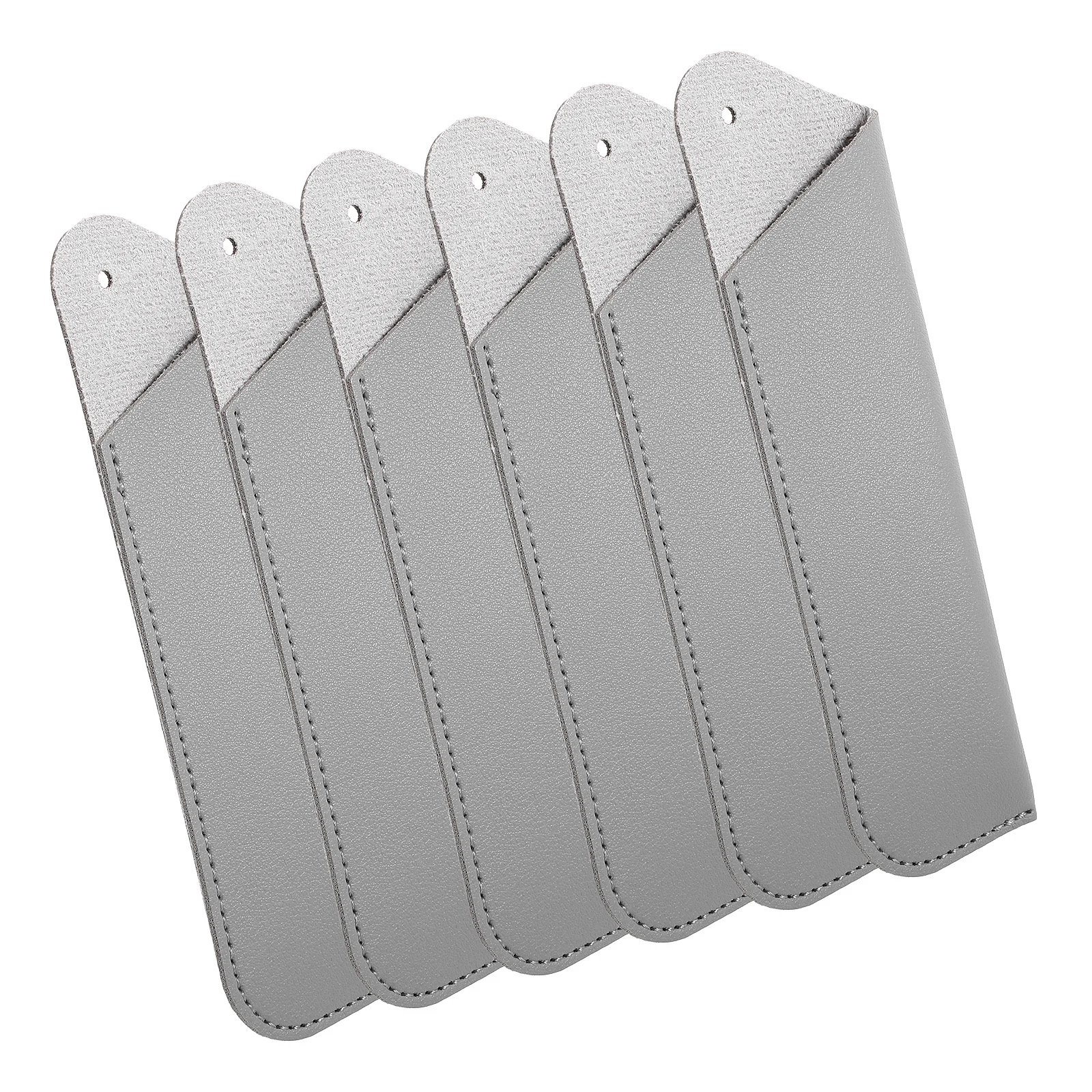 6 قطعة كيس تخزين القلم حقيبة القلم لأقلام حبر جاف نافورة واقية كم خفيفة الوزن المحمولة بو المنظم