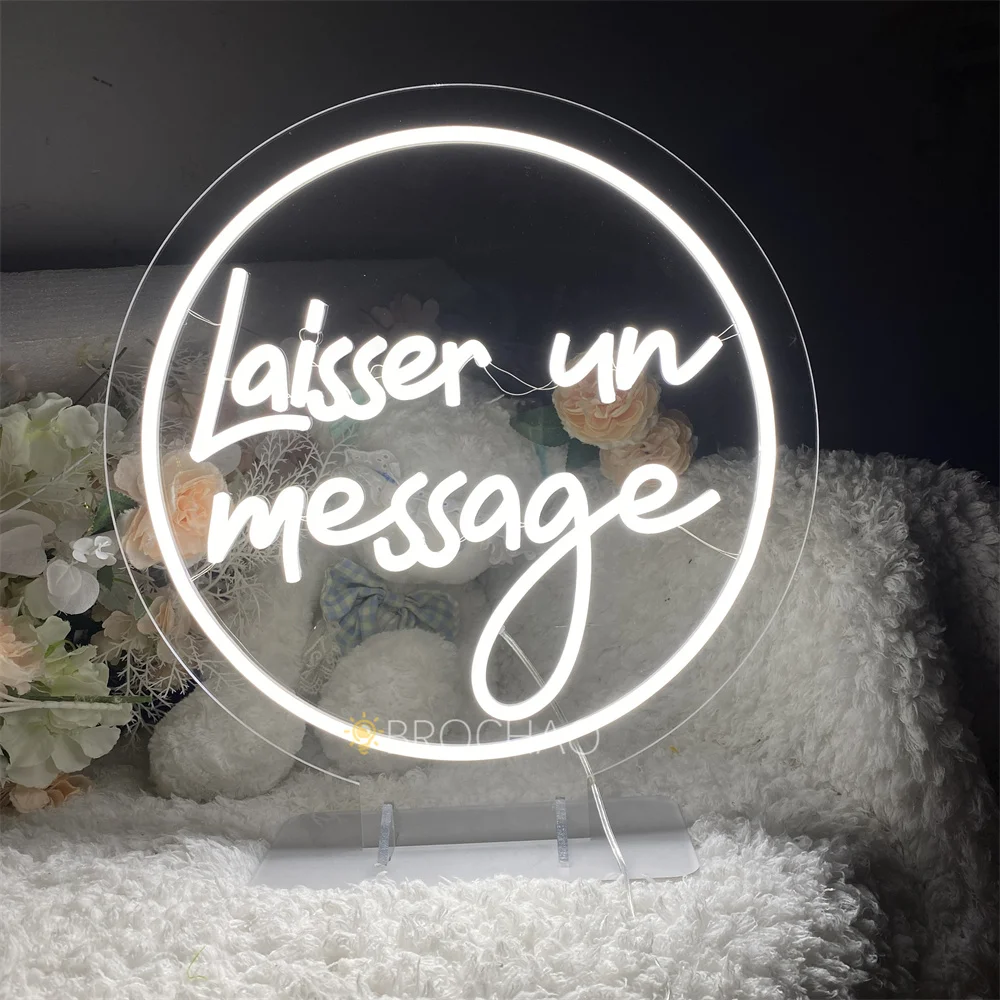 Leave A Message Neon Led Sign Light Girl Boy Bedroom Party Table Decor Desk Night Lamp Lights Sign USB Wedding Coffee Decoration