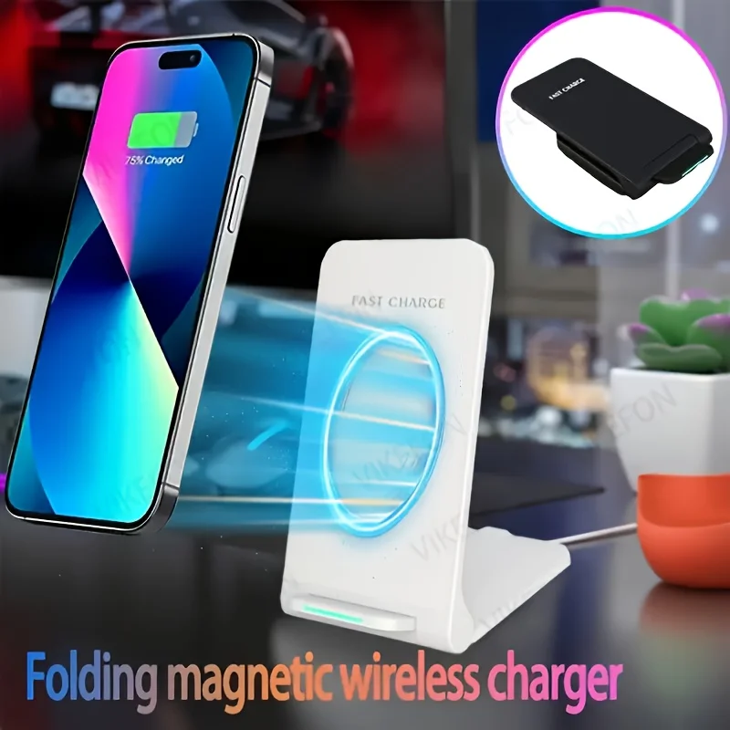 30W Fast Wireless Charger Stand Pad for iPhone 14 13 12 11 8 XR Samsung Galaxy S21 S20 Xiaomi Huawei Wireless Charging Station
