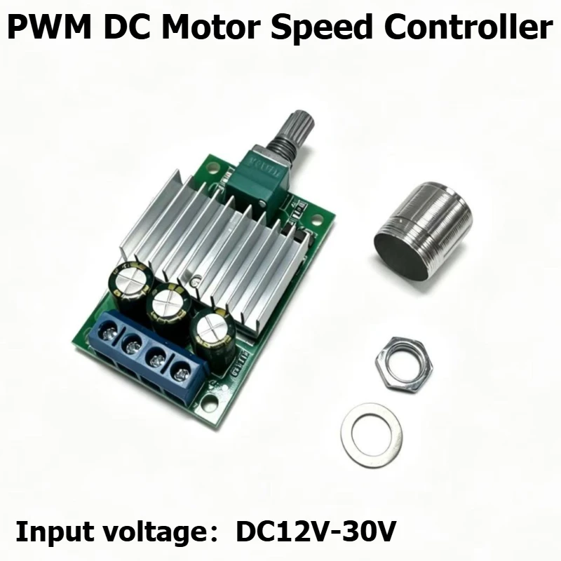 PWM DC motor speed controller 12V 24V 10A high-power DC controller for temperature control and light dimming switch 1210BK