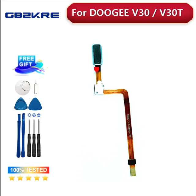 Doogee V30 V30T odcisk palca nowy oryginalny przycisk odcisków palców kabel czujnika FPC akcesoria zamienne do smartfona DOOGEE V30T