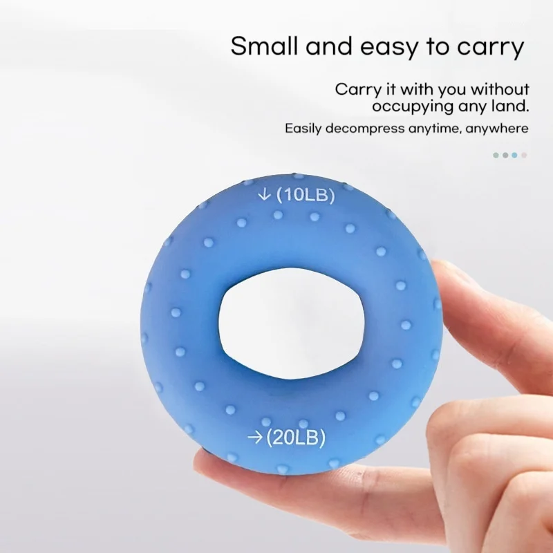 

Silicone Hand Grip Strengthener Finger Grip Ring Hand Trainer For Hand Finger Strength Training Rehabilitation And Relaxation