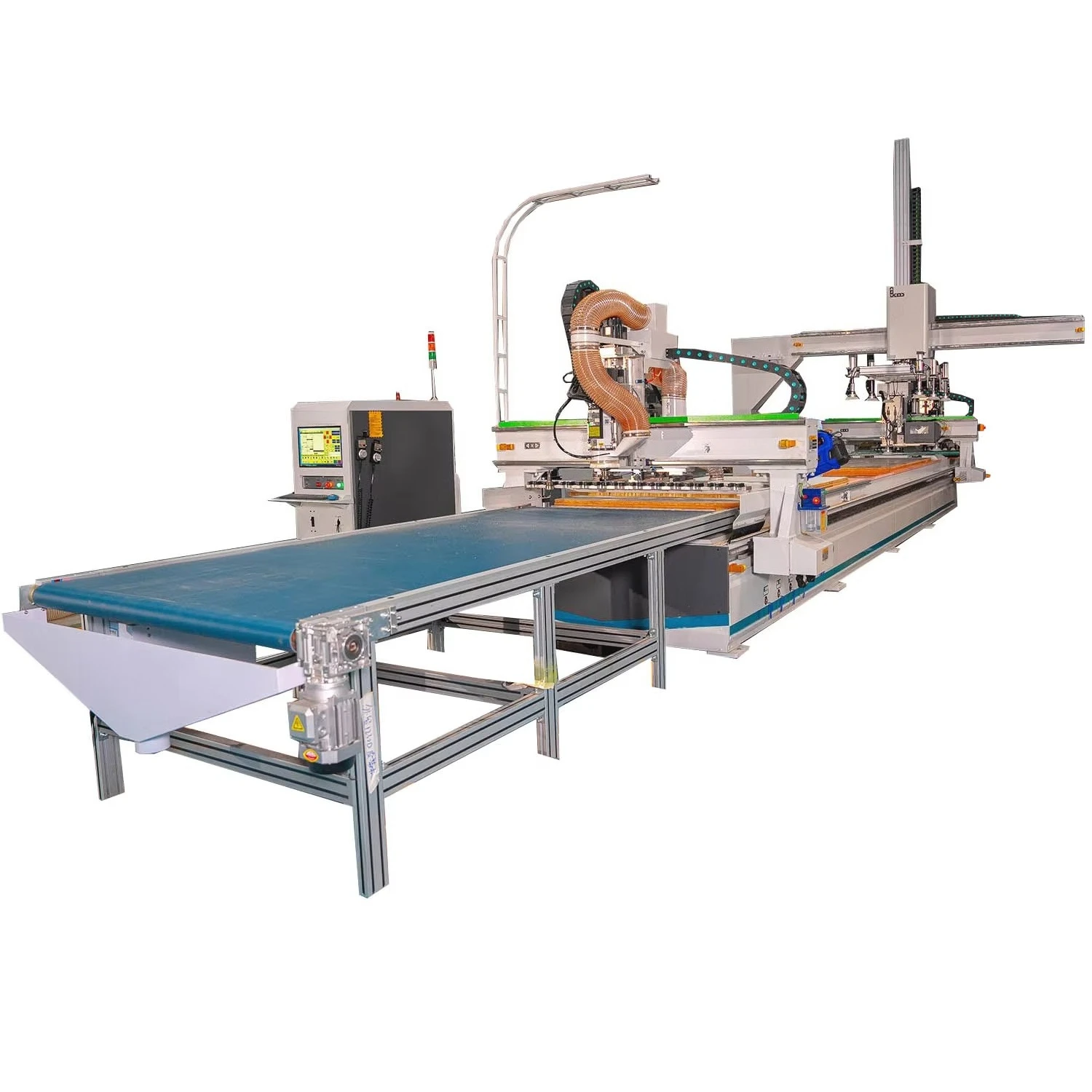 Deposit Price Industrial Grade Woodworking Machinery Fully Automatic CNC Wood Processing Center with Auto Load Unload