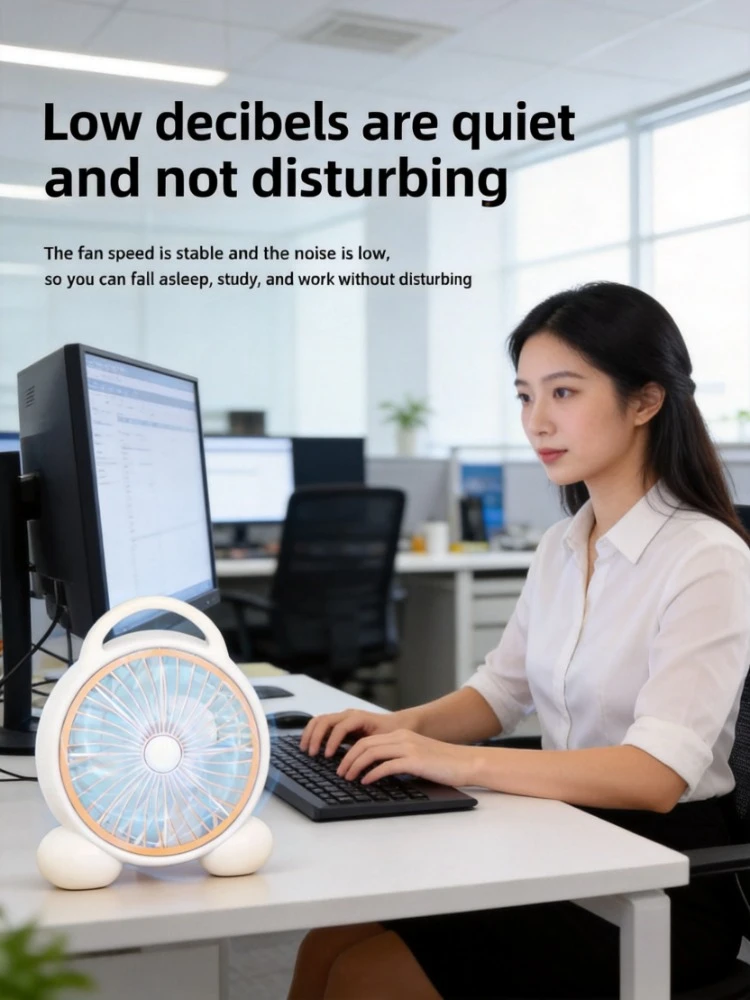Household Desktop Silent Mini Fan Portable Cooling Fan For Office Bedroom Student Dormitory