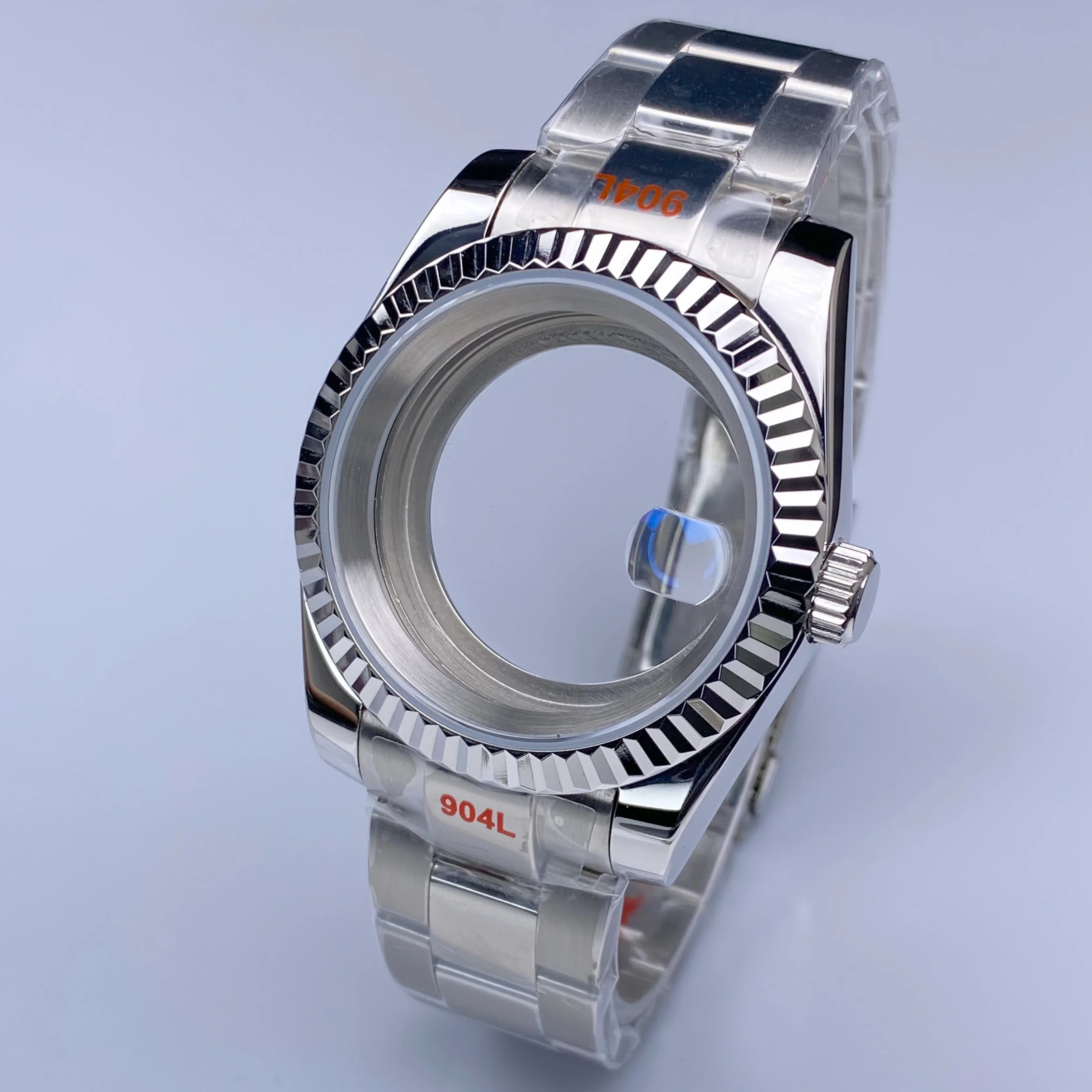 Корпус часов NH35, 36 мм/39 мм, серебристый, из нержавеющей стали, водонепроницаемое сапфировое стекло, подходит для механизма nh34/35/36, 28,5 мм, аксессуары для циферблата даты