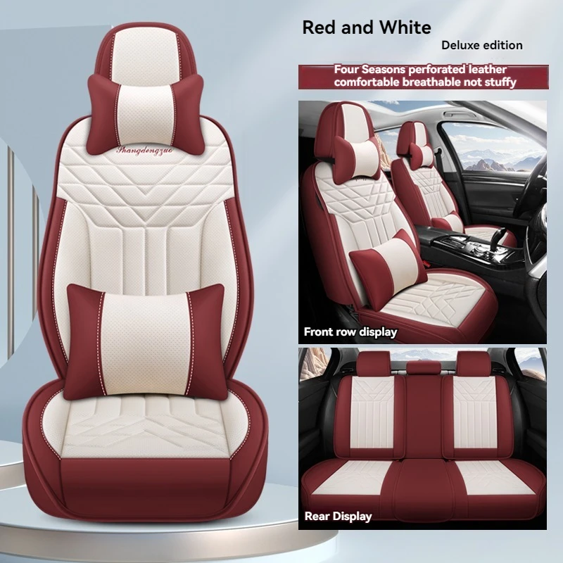 

5 Seats Universal Car Leather Seat Cover For Peugeot 307 206 308 308S 407 207 406 408 301 508 5008 2008 3008 4008Car Accessories