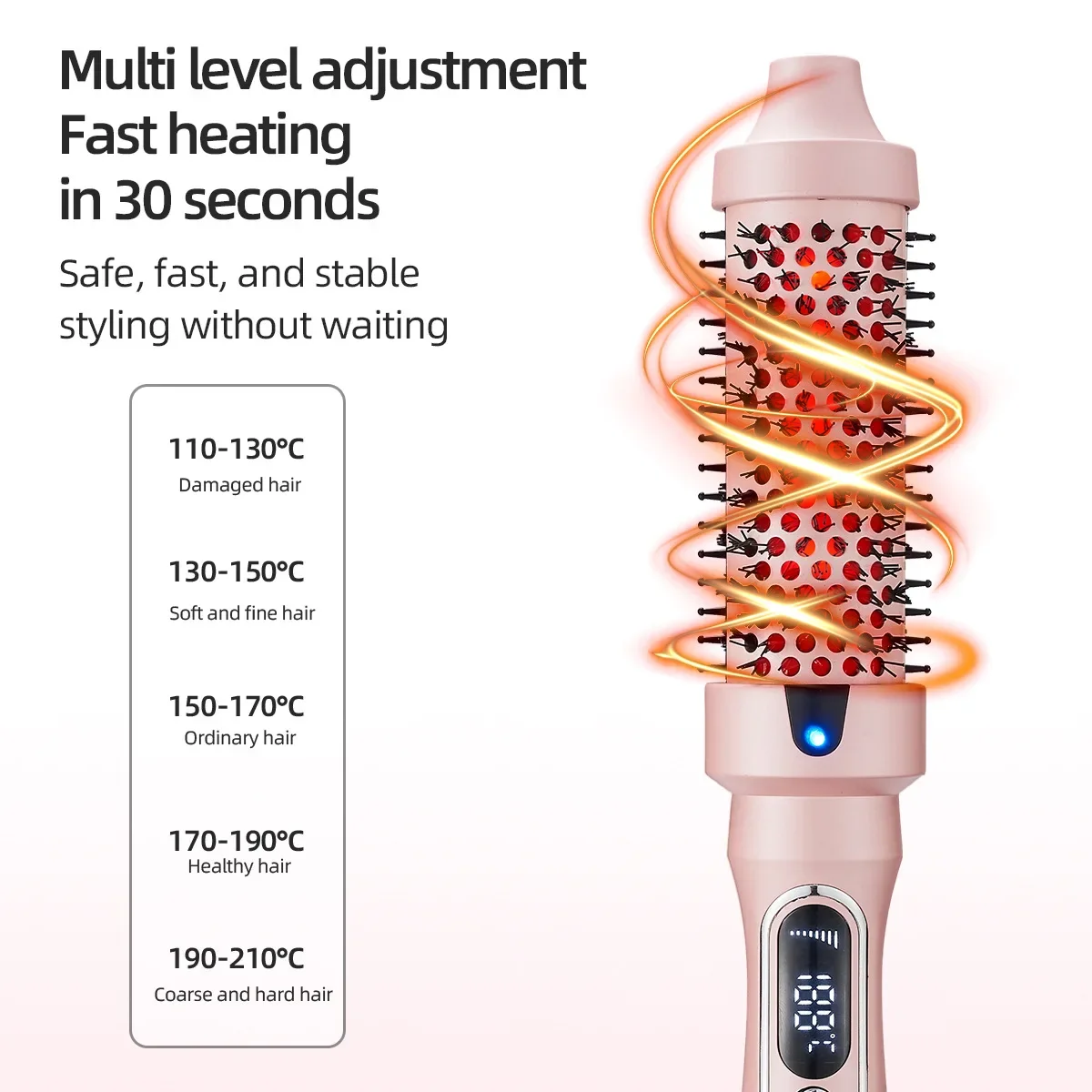 Best Seller Infrared Curling Comb Straight Hair Comb Curling Iron Fluffy Comb Short Hair Household Electric Curling Iron