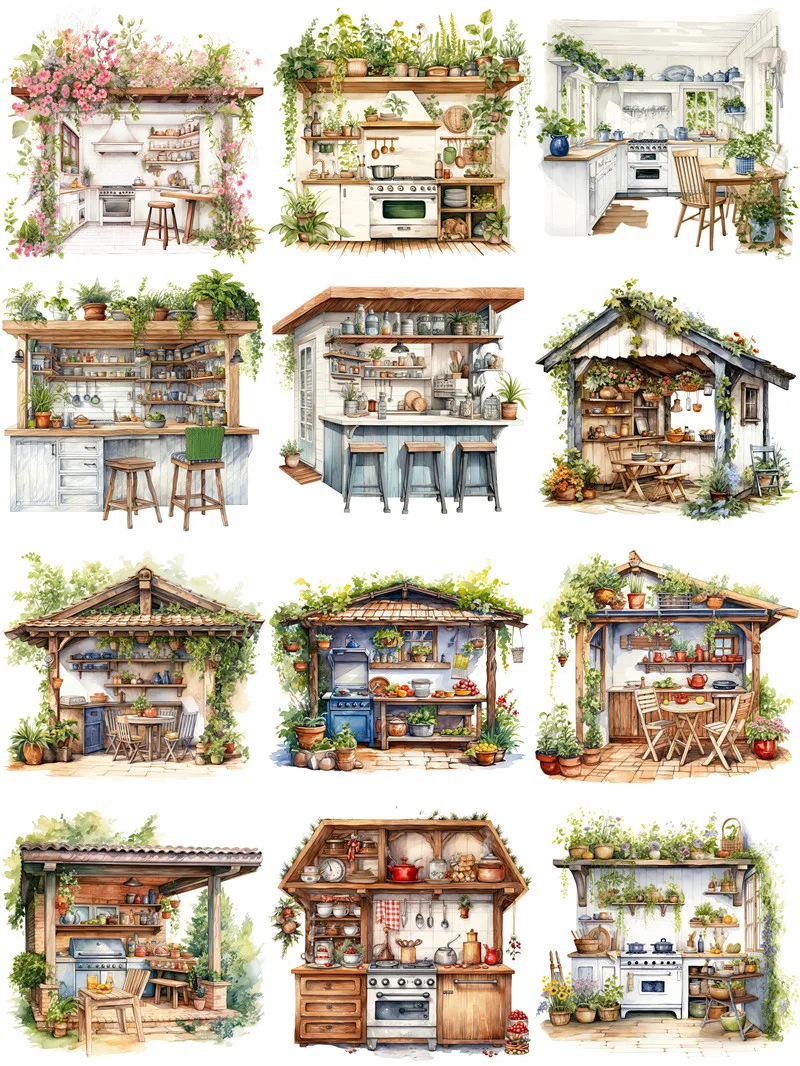 Kitchen Hut Stickers Crafts And Scrapbooking stickers kids toys book Decorative sticker DIY Stationery