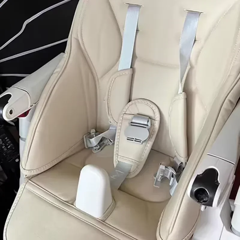 Baby Stroller Leather Cushion Baby Dining Chair Leather Cover PU Sponge Composite for Peg Perego Siesta Zero3 Baoneo Kosmic Jane