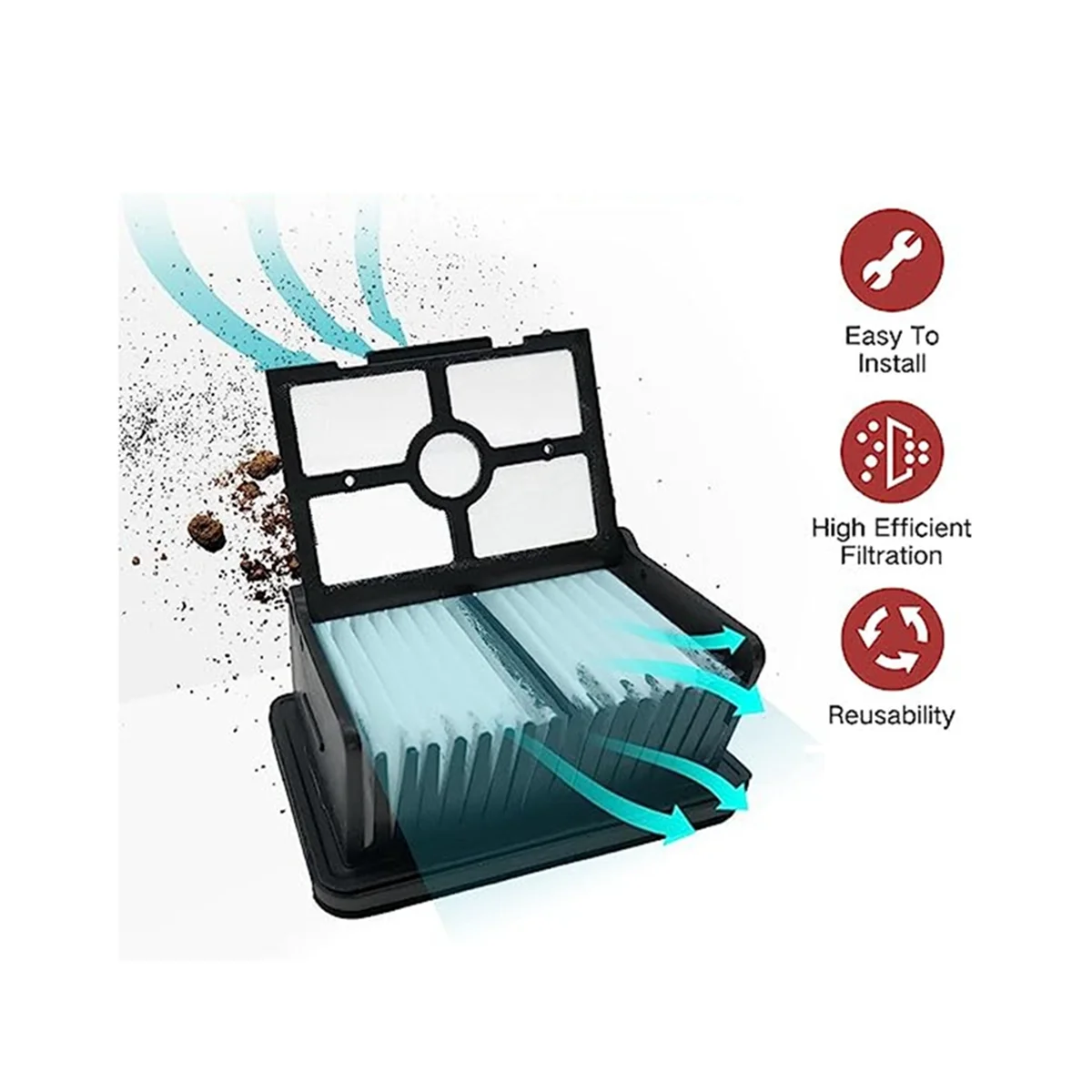 Consommables de sol pour filtre à brosse principale, adaptés aux accessoires de machine à laver, H12PRO