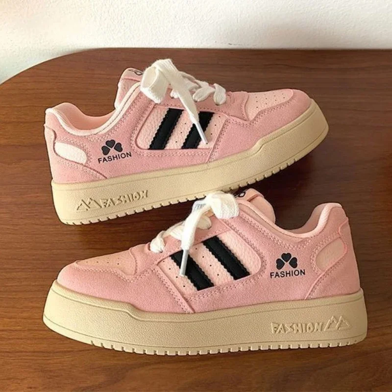Newly Arrived Spring Autumn Round Toe Comfortable Casual Flat Sneakers Elegant Shallow Mouth Breathable Lace Up Women's Shoes
