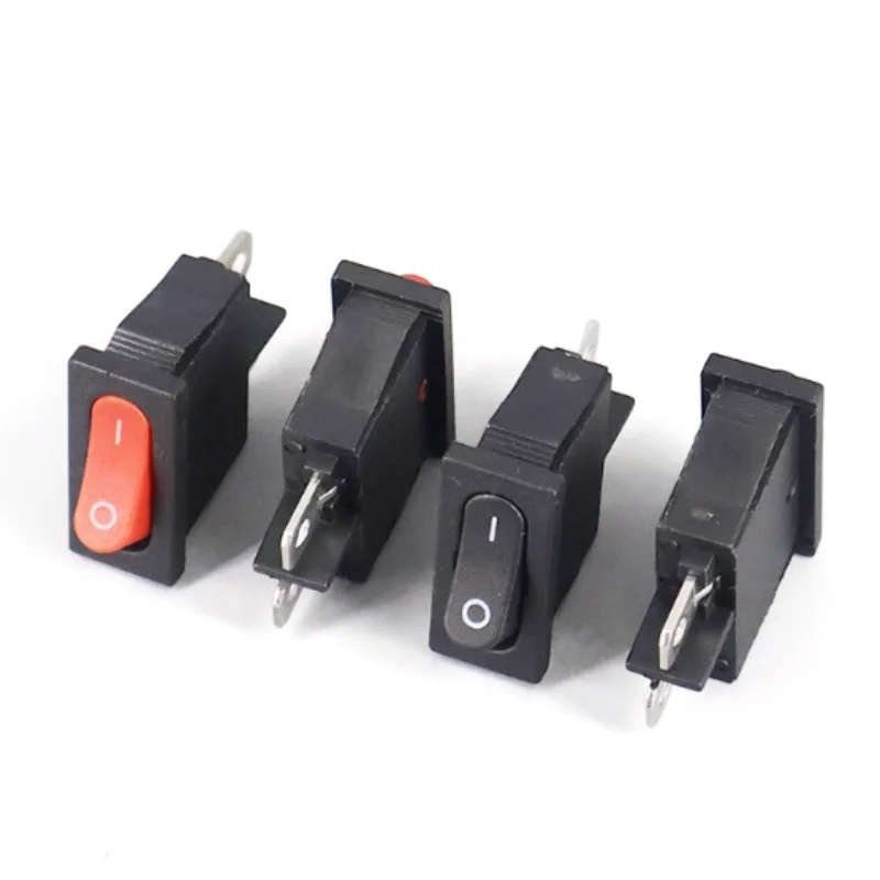 5pcs KCD1-110 10x22mm Super Thin Rocker Switch ON OFF 2 Pin Small Instrument Power Switch 6A 250VAC/10A 125VAC