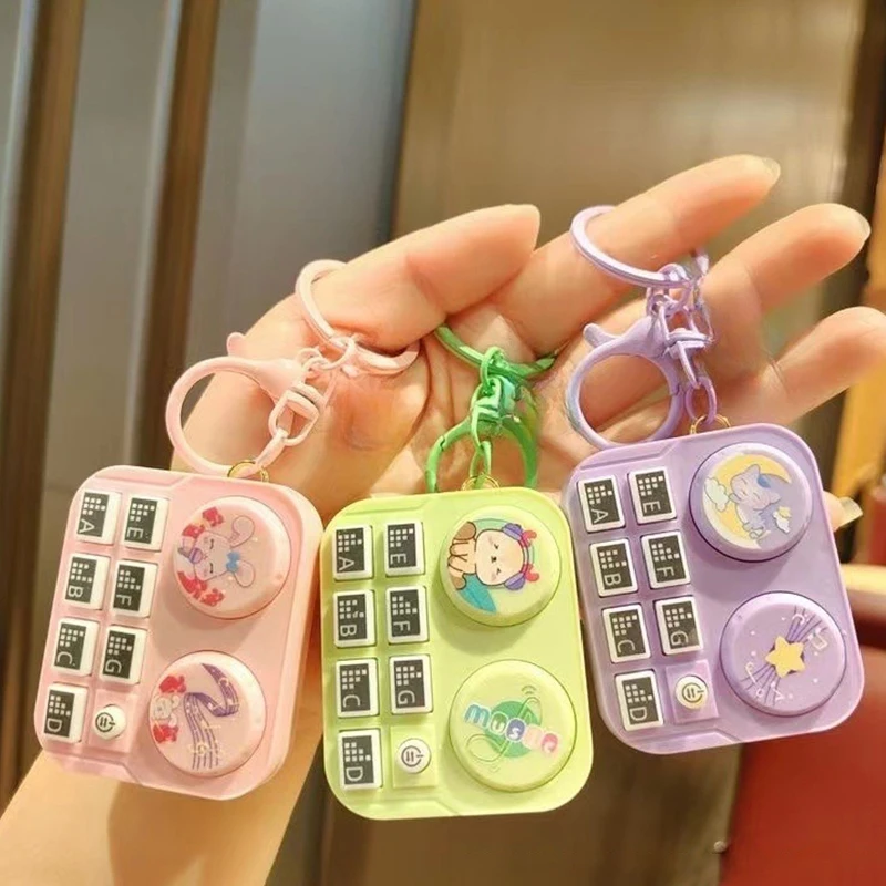 Funny Mini Rhythm Instrument Turntable Pendant Toy Decompression Animal DJ Toys Gift view 6