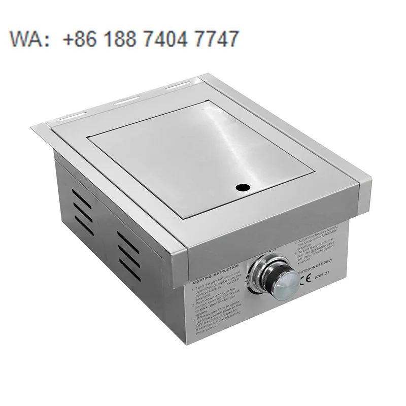 Built-In Stainless Steel Outdoor Single Side Burner Built in Bbq Mini Gas Bbq Grill Outdoor Grill Gas