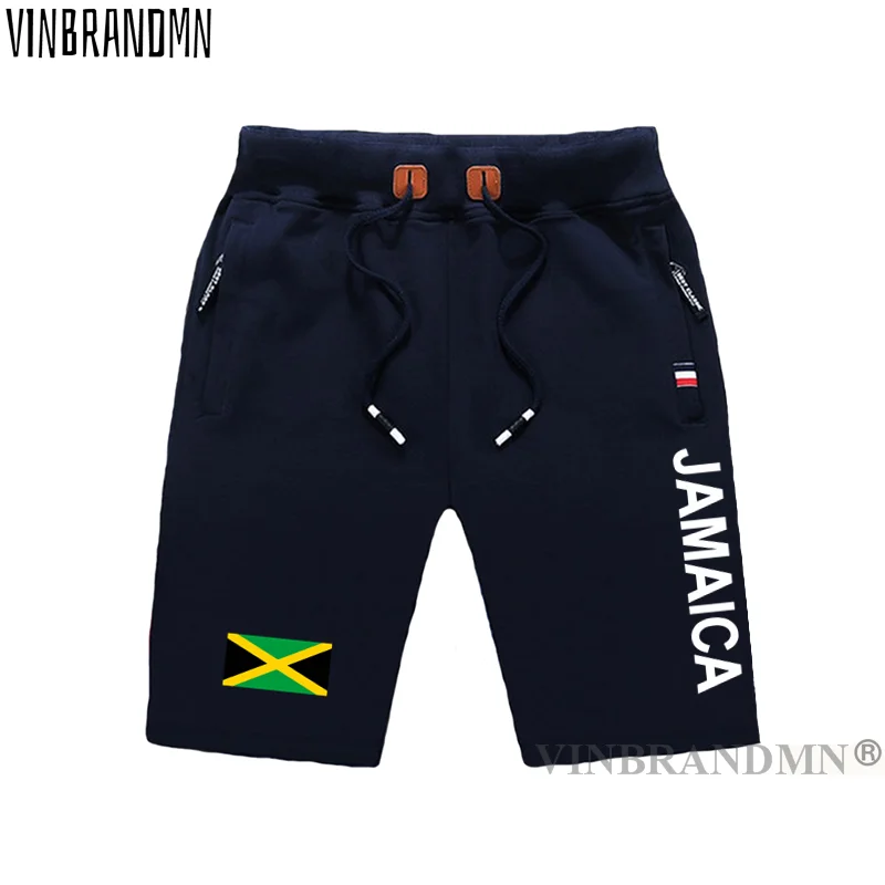 Jamaica mens shorts beach man men's board shorts flag workout zipper pocket sweat bodybuilding 2021 cotton brand JAM Jamaica