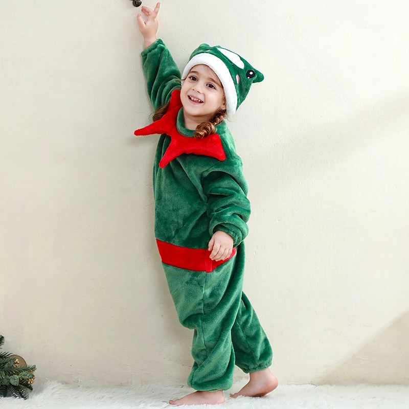 MICHLEY Karneval Baby Strampler Flanell Cosplay Kleinkind Säugling Kleidung Overall Bodysuits Jumpsuit Kostüm für Mädchen Jungen – Detail 5