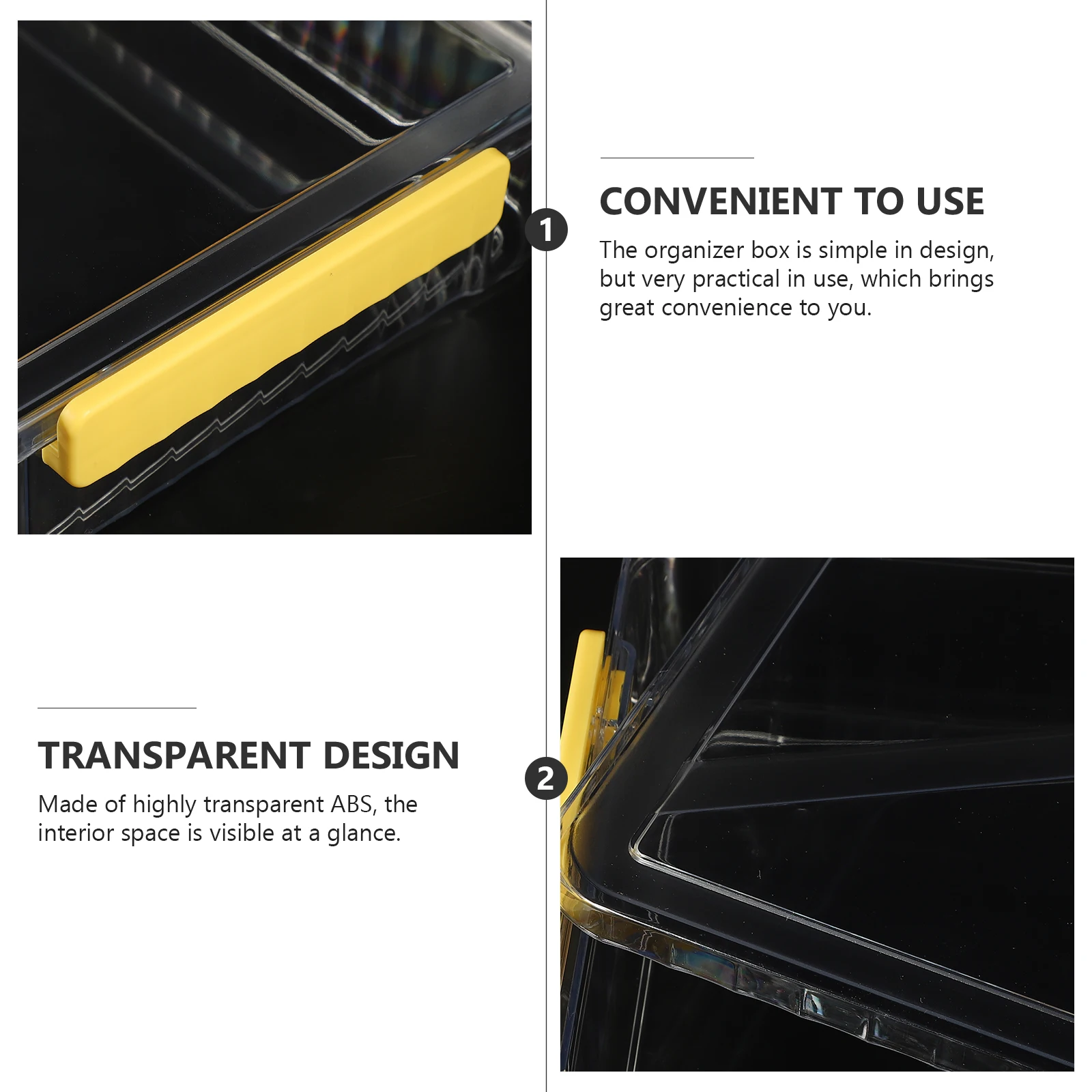 

Flag Display Case Large Yellow Box for Medal Cards Photos Certificates Clear Plastic Container Storage Basket