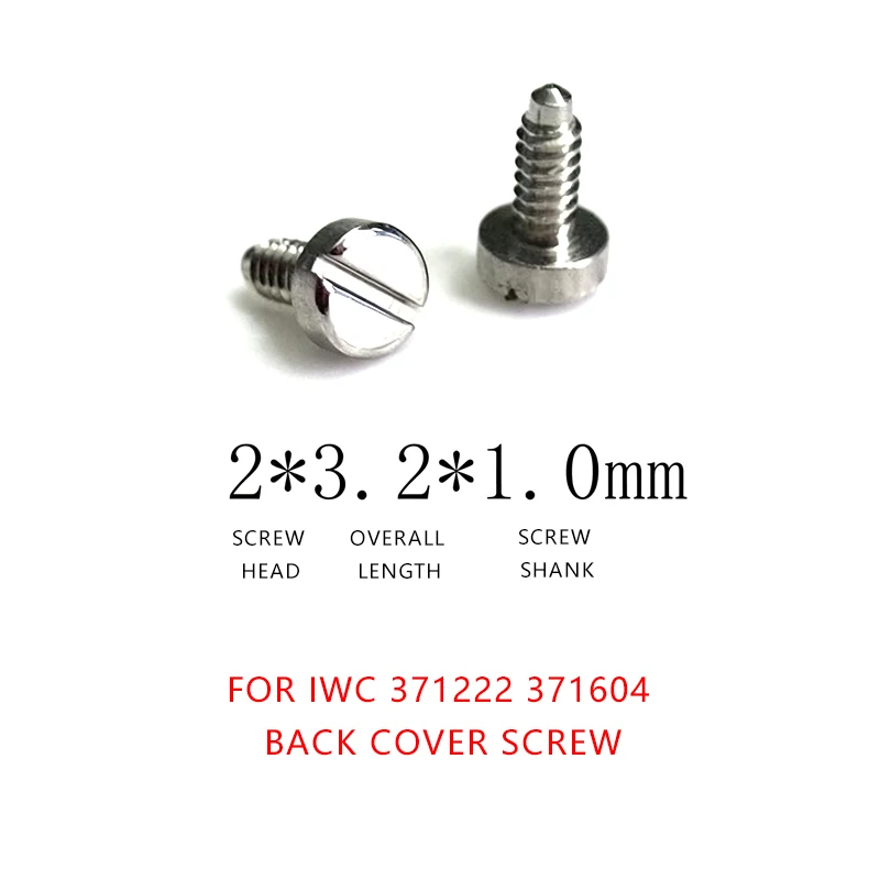 WATCH ACCESSORIES FOR JAEGER-LECOULTRE IWC 371222 371604 MIDDLE CASE BACK COVER SCREW