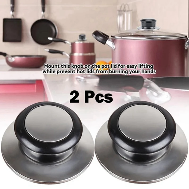 Universal Cover Knob Cap Heat-Resistant Cooking Pot Pan Lid Knob Replacement Lifting Handle Kitchen Cookware Handgrip, Durable