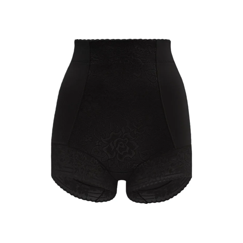 

Lace Satin Flower Satin Postpartum Body Shaper Shapewear High Waist Butt Lifter Briefs Belly Contracting Waist Trainer