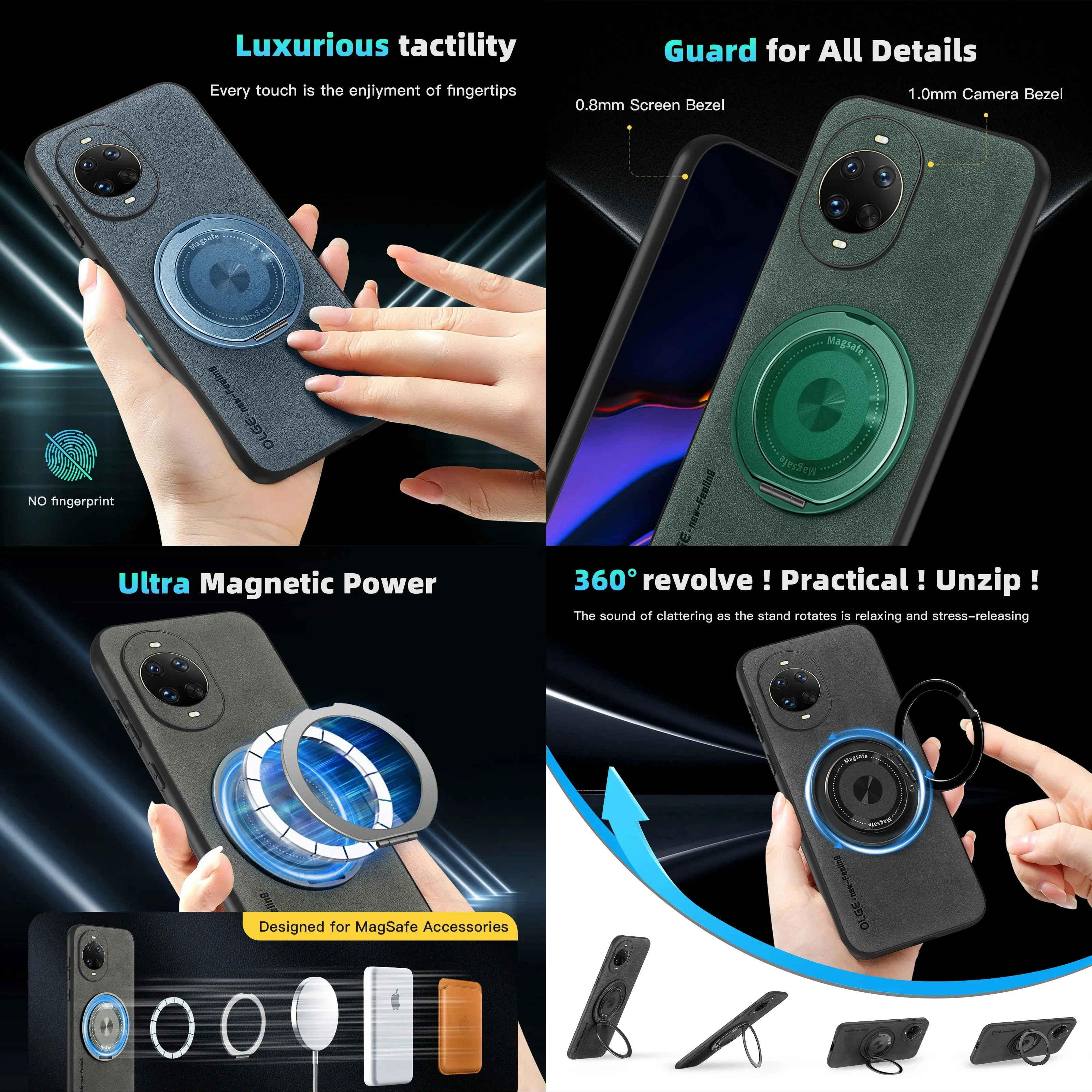 Huawei Nova 12 - Для Magsafe Магнитный 360 ° Металлический