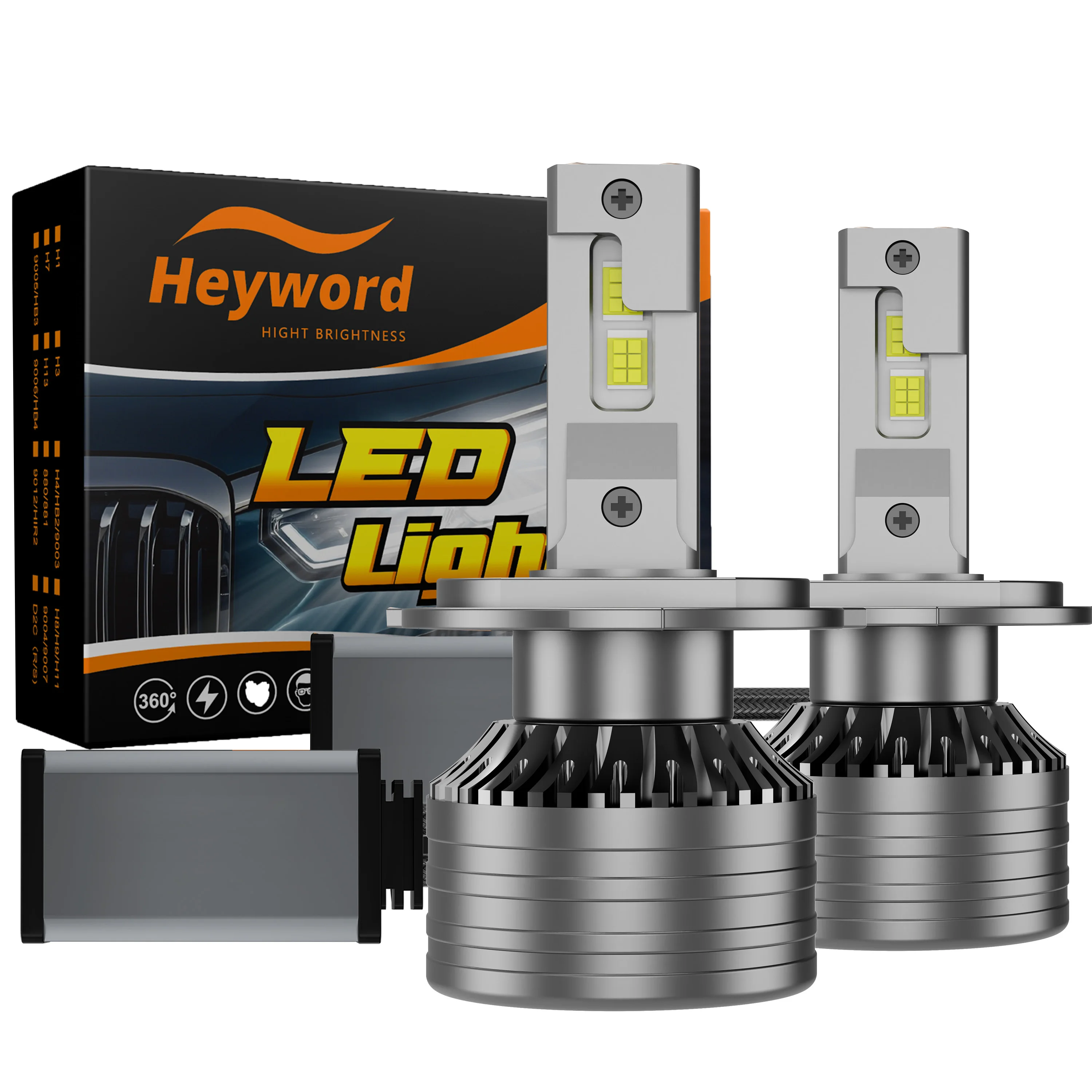 Heyword H11 H7 H4 Светодиодные лампы для фар P7 PLUS 140 Вт Мощные 6000K 4300K Светодиодные лампы HB3 HB4 12 В 2 шт. Heyword H11 H7 H4 Светодиодные лампы для фар P7 PLUS 140 Вт Мощные 6000K 4300K Светодиодные лампы HB3 HB4 12 В 2 шт.