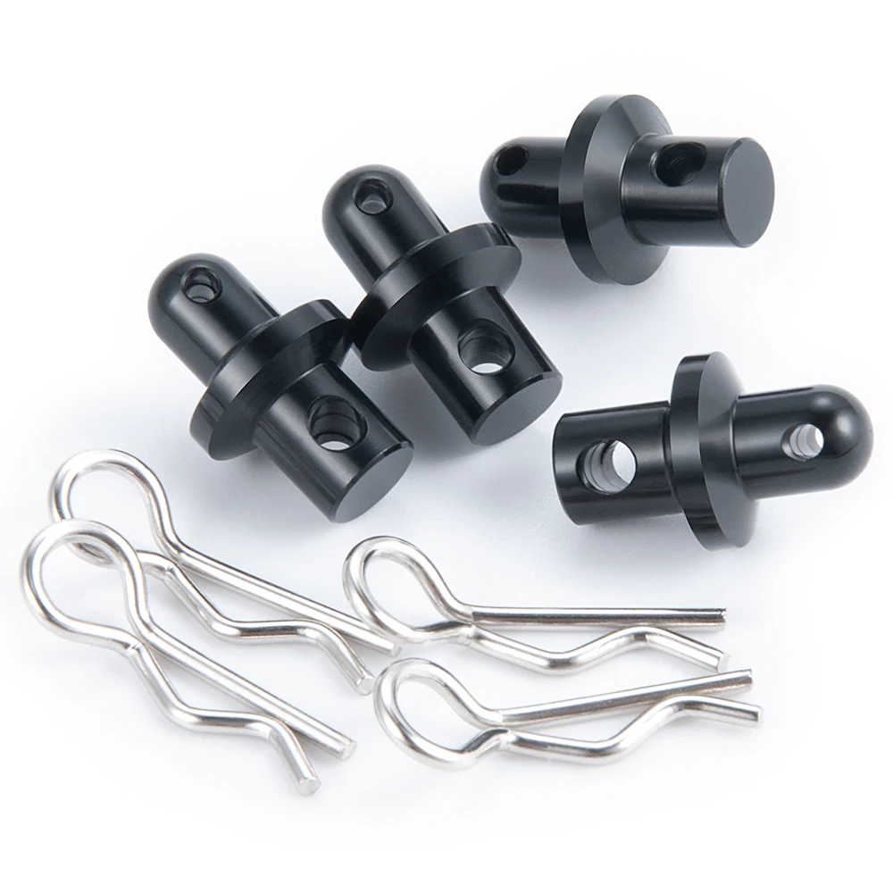 YEAHRUN Front & Rear Car Body Shell Column Clip Post Mounts For 1/10 Axial SCX10 PRO AXI03028 RC Crawler Car Upgrade Parts
