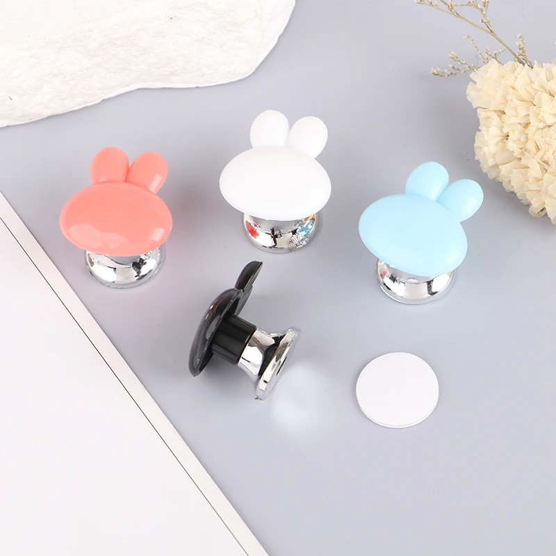 1Pcs Self-Adhesive Rabbit Toilet Press Button Avoid Touching Toilet Lid Handle Multifunctional Cabinet Door Handle Home Decor