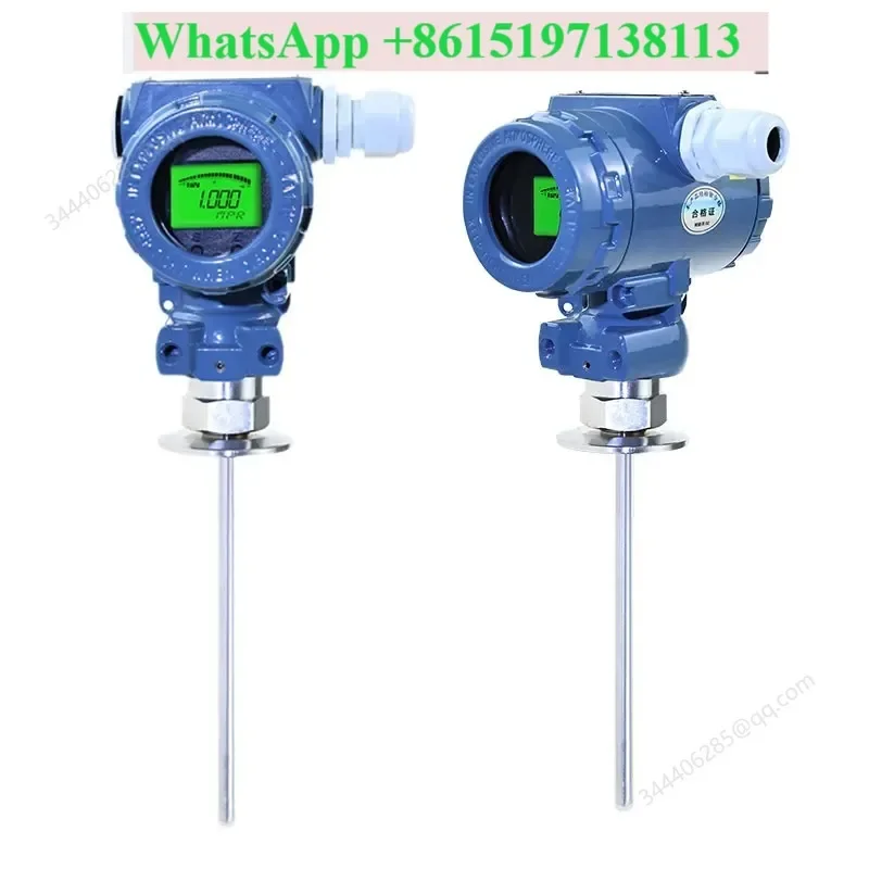 PTFE Diesel Fuel Oil Capacitive Level Sensor Transmitter 4-20ma Sewage Water Tank Capacitance Liquid Level Sensor Gauge Rs485
