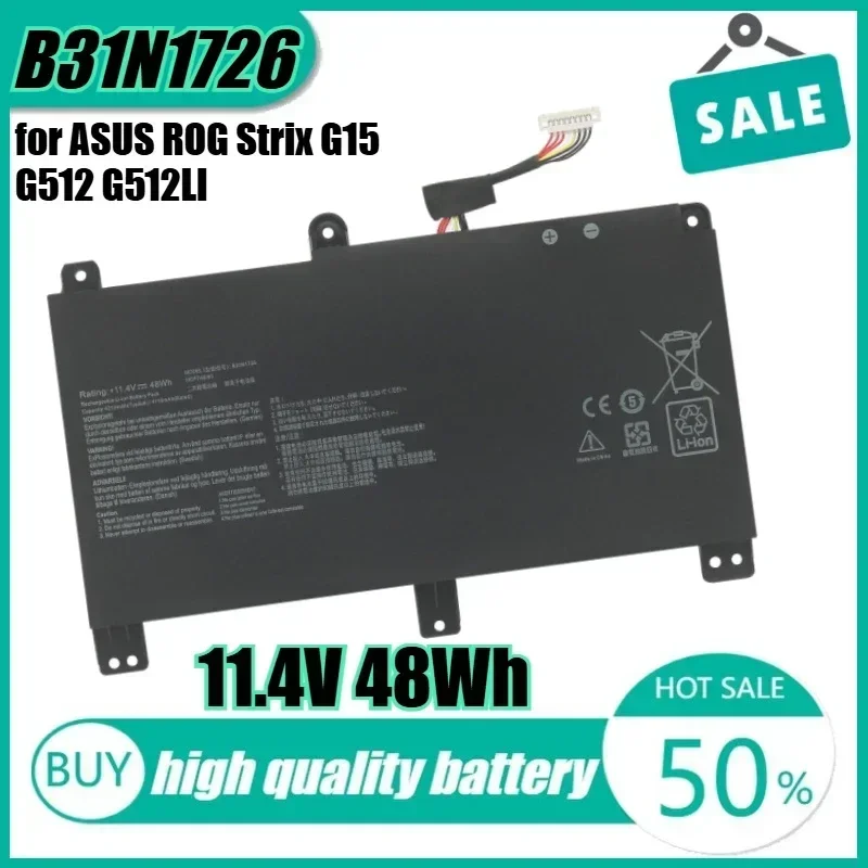 

11,4 В 48 Втч B31N1726 Аккумулятор для ноутбука ASUS ROG Strix G15 G512 G512LI G531 G531GT FX86