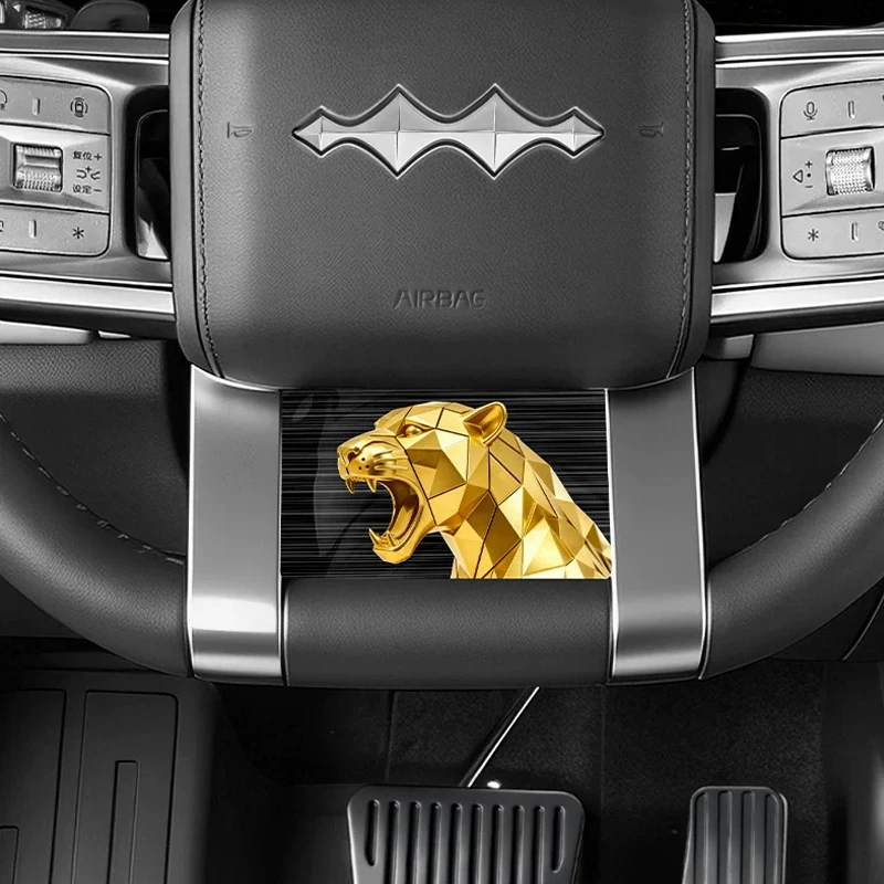 For BYD Ti7 Leopard Titanium 7 Personalized Sticker Car Steering Wheel Interior Panel Modification Decoration Cover Trim