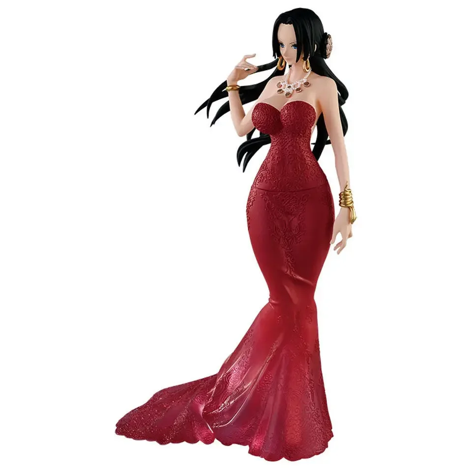 In stock Bandai original One Piece Boa Hancock Wedding dress Figure Model Doll Action Collection Statue Ornament Toys