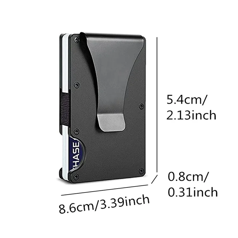 2024 Rfid Credit Card Holder Men Women Minimalist Wallets Metal Slim Thin Tactical Business ID Bank Cardholder Case porte carte image 4
