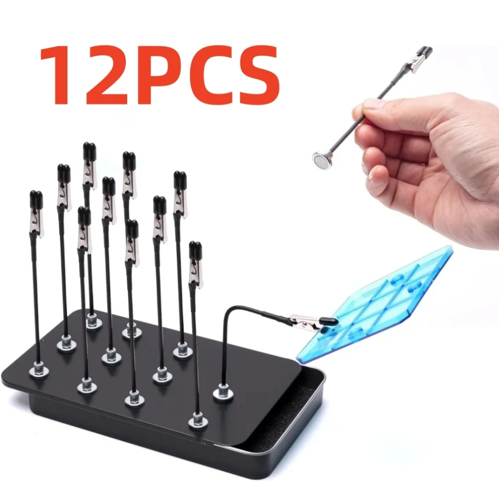 

Model Metal Magnetic Spraying Clamps Clip with Storage Box Model Painting Tools For Tool Set Modeling Model Stand Base Holder