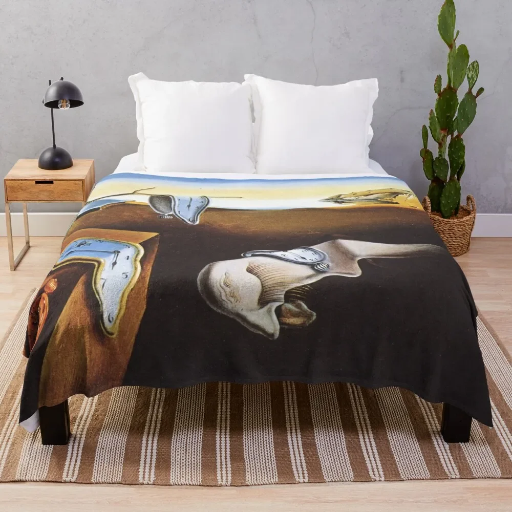 The Persistence Of Memory - Salvador Dali Throw Blanket Nap Soft Big Weighted Flannel Blankets