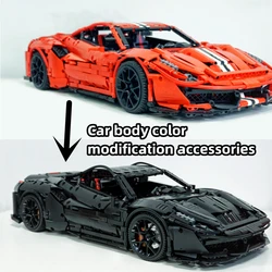 Car Engine Change External Part Wide Body Wheel Arch Modification Accessories Compatible CADA C61042 C61043 MOC Building Blocks
