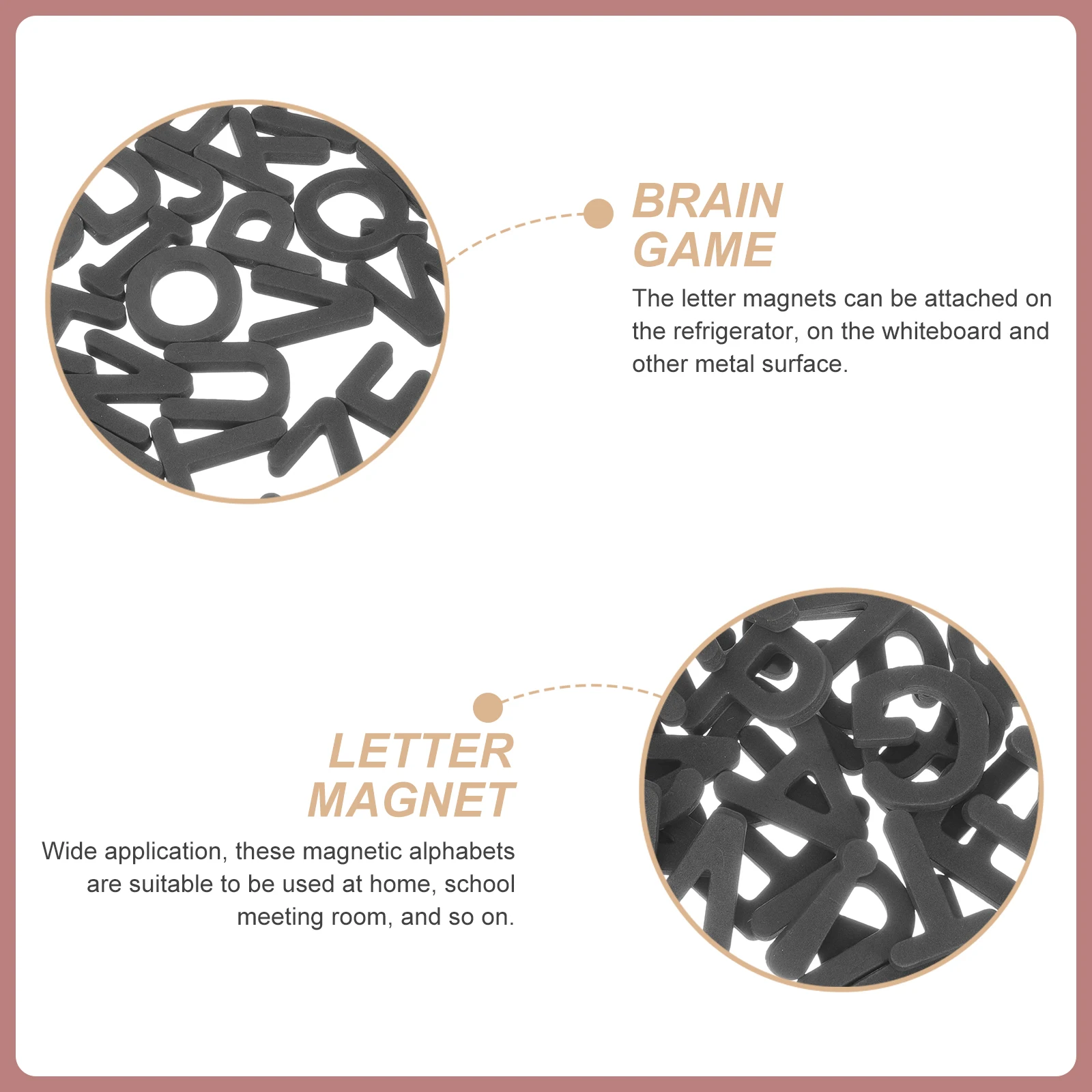

Black Foam Letters Magnetic Alphabet Magnets for Whiteboard Christmas Fridge