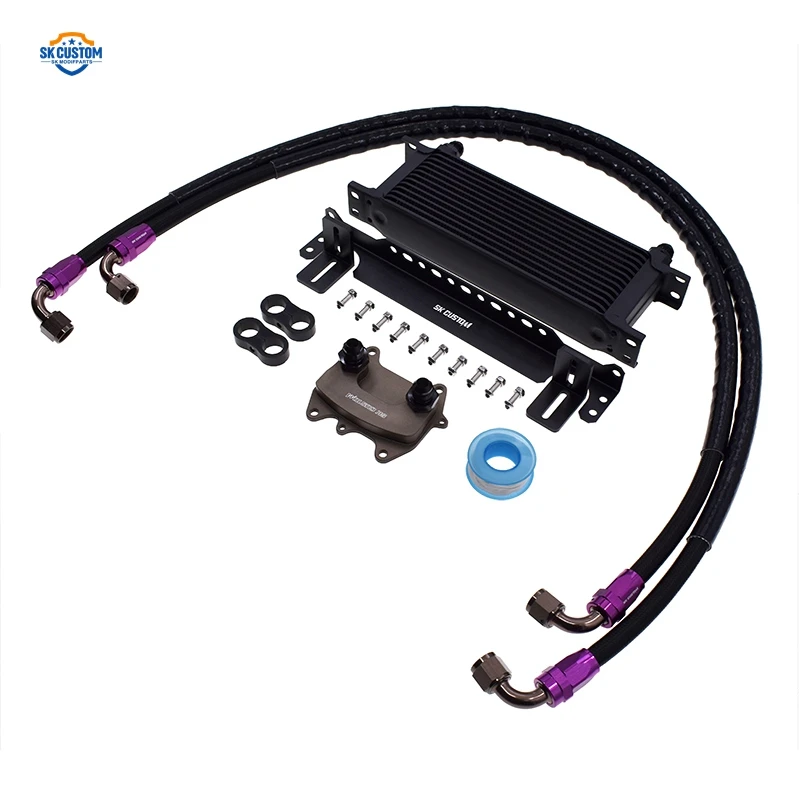 يصلح لأودي A3 A4 A6 A7 Q5 Q7 TT 2.0 TDI زيت المحرك برودة عدة مخصصة الألومنيوم النفط التبريد المبرد عدة