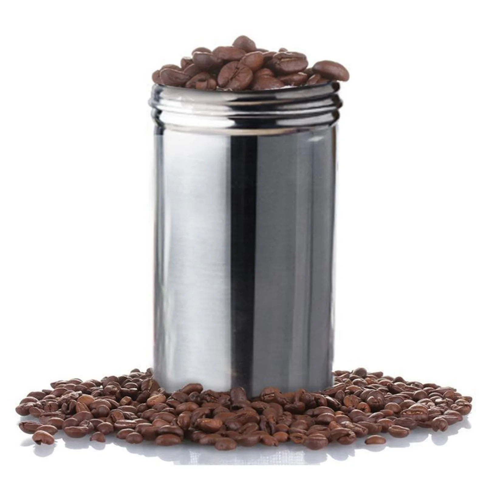 304 Stainless Steel Sealed Storage Jar Tea Coffee Beans Container Kitchen Sealed for Loose Leaf Tea Miscellaneous Grain Tank