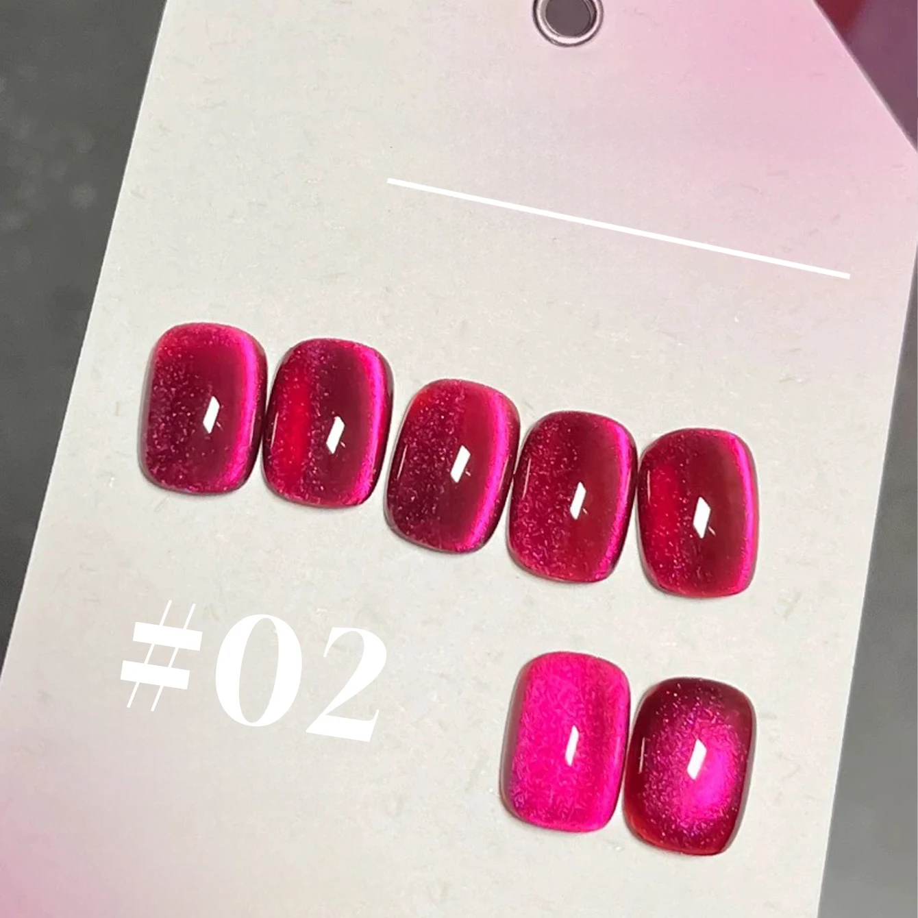 MIANEL 12ML Christmas Red Nails Dragon Fruit Cat Eye Gel Nail Polish 2025 New Whitening Red Glass Beads Crystal Nail Polish
