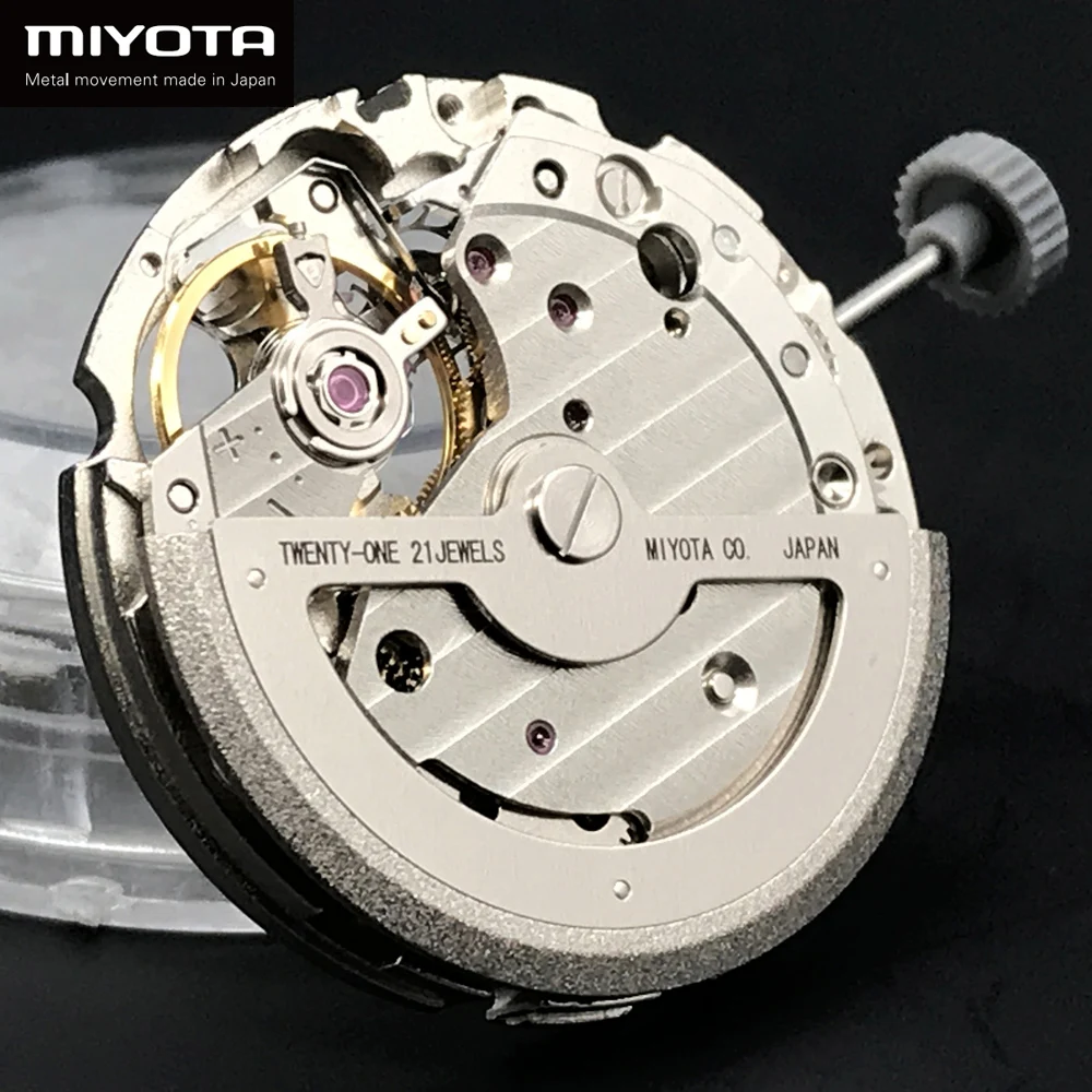 82S5 Miyota Standard Skeleton Mechanical Movement Top Rated Japan Original Automatic Self-winding Movt Replacement 21 Jewels