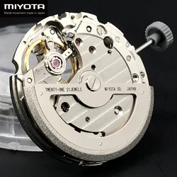 82S5 Miyota Standard Skeleton Mechanical Movement Top Rated Japan Original Automatic Self-winding Movt Replacement 21 Jewels