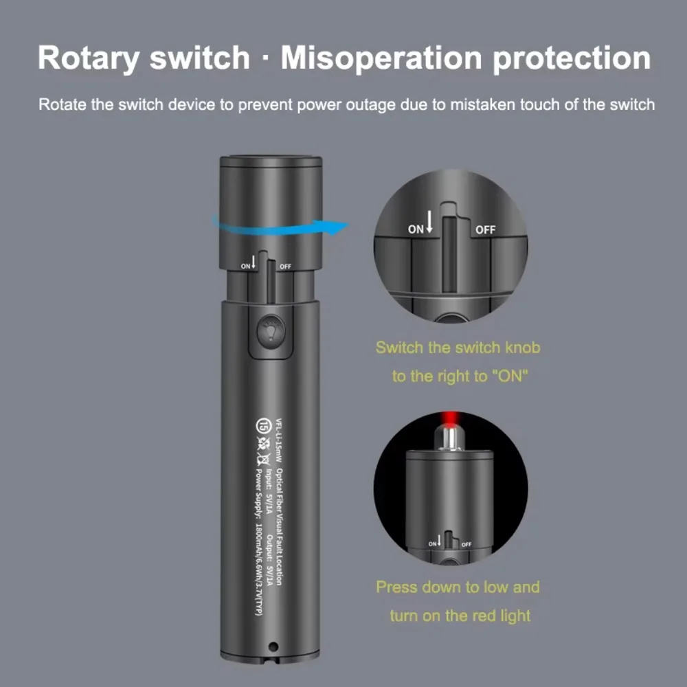 

FTTX Optical Tester Pen VFL Fiber Optic Visual Fault Locator Light Source 10/20/30/50mW