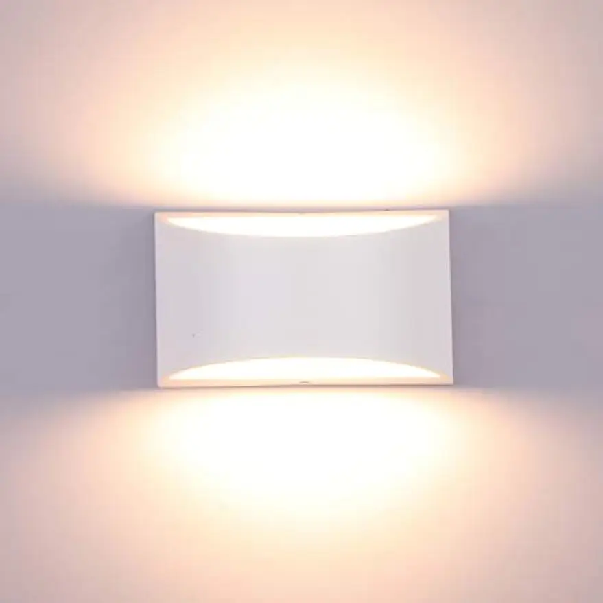 

Lightess Modern LED Wall Sconce Dimmable 12W Up Down Wall Light for Bedroom Living Room, Warm White