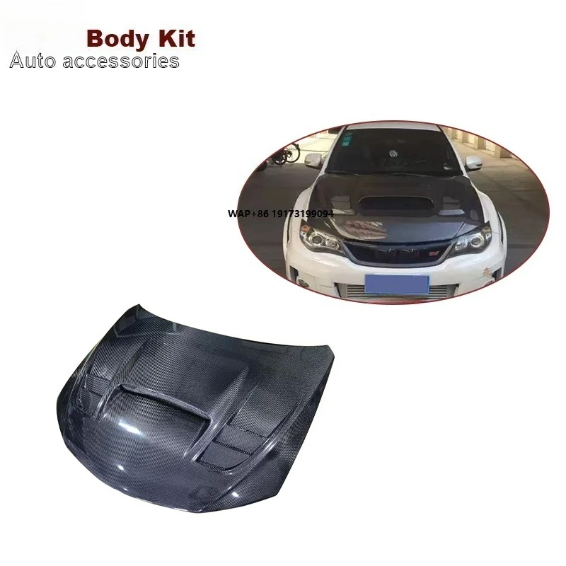

SW Carbon Fiber WRC Style Hood for Impreza 10 Upgrade Front Engine Cover Hood Auto Parts