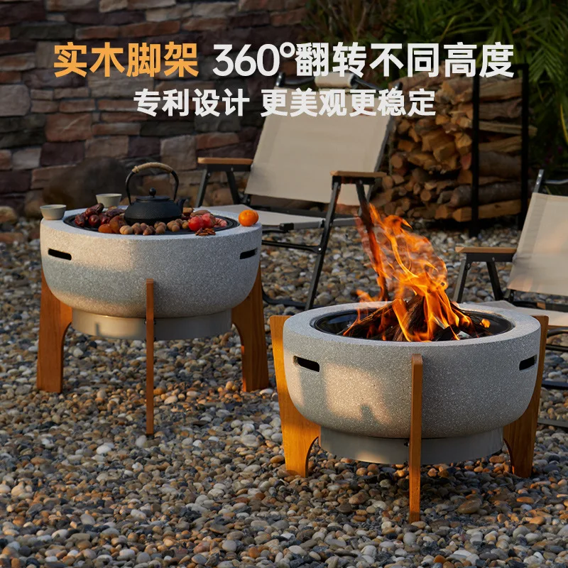 Courtyard grill, barbecue stove, household charcoal stove, barbecue table heater, brazier, indoor brazier