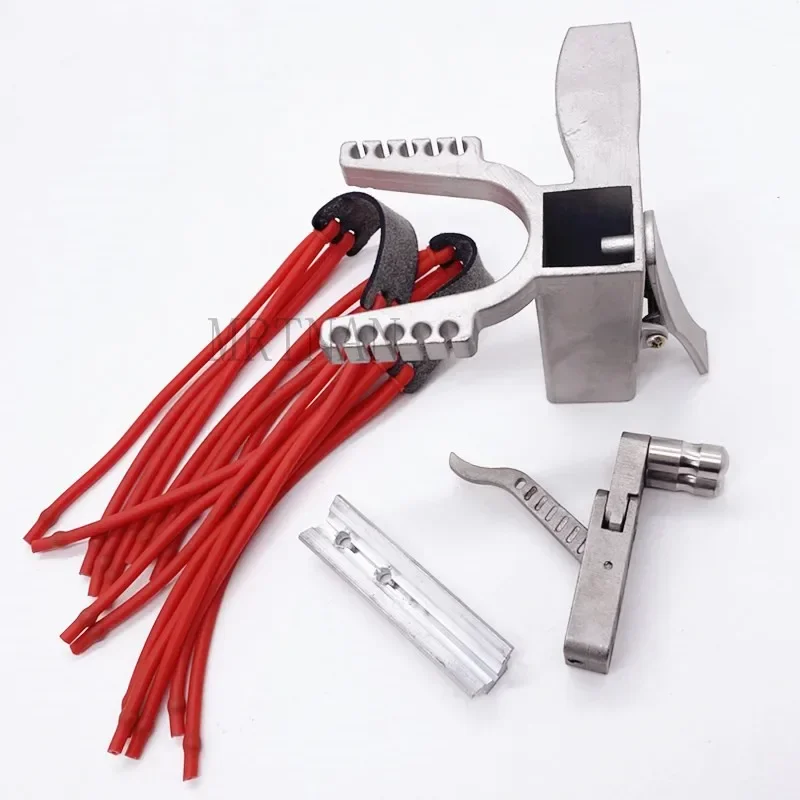 Mechanical Slingshot Accessories Pedal Sliding Module Stainless Steel Trigger Strong Rubber Band Slingshot Accessories