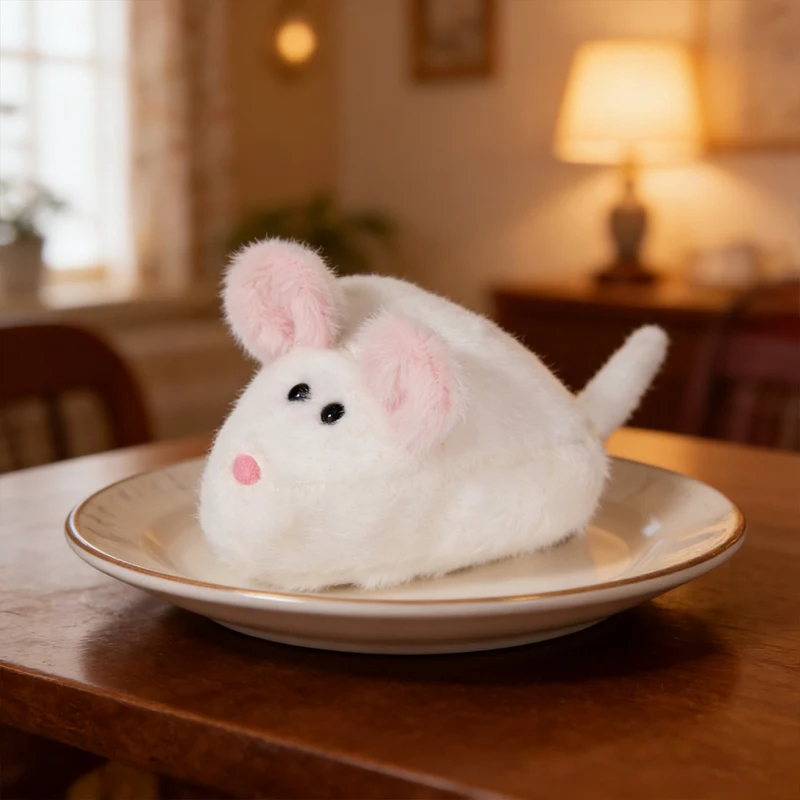 Mouse Plush Toys Square Mouse Stuffed Doll Kawaii Toys Hobbies Collection Home Decor Toys Creative Gifts Kids Birthday Gifts