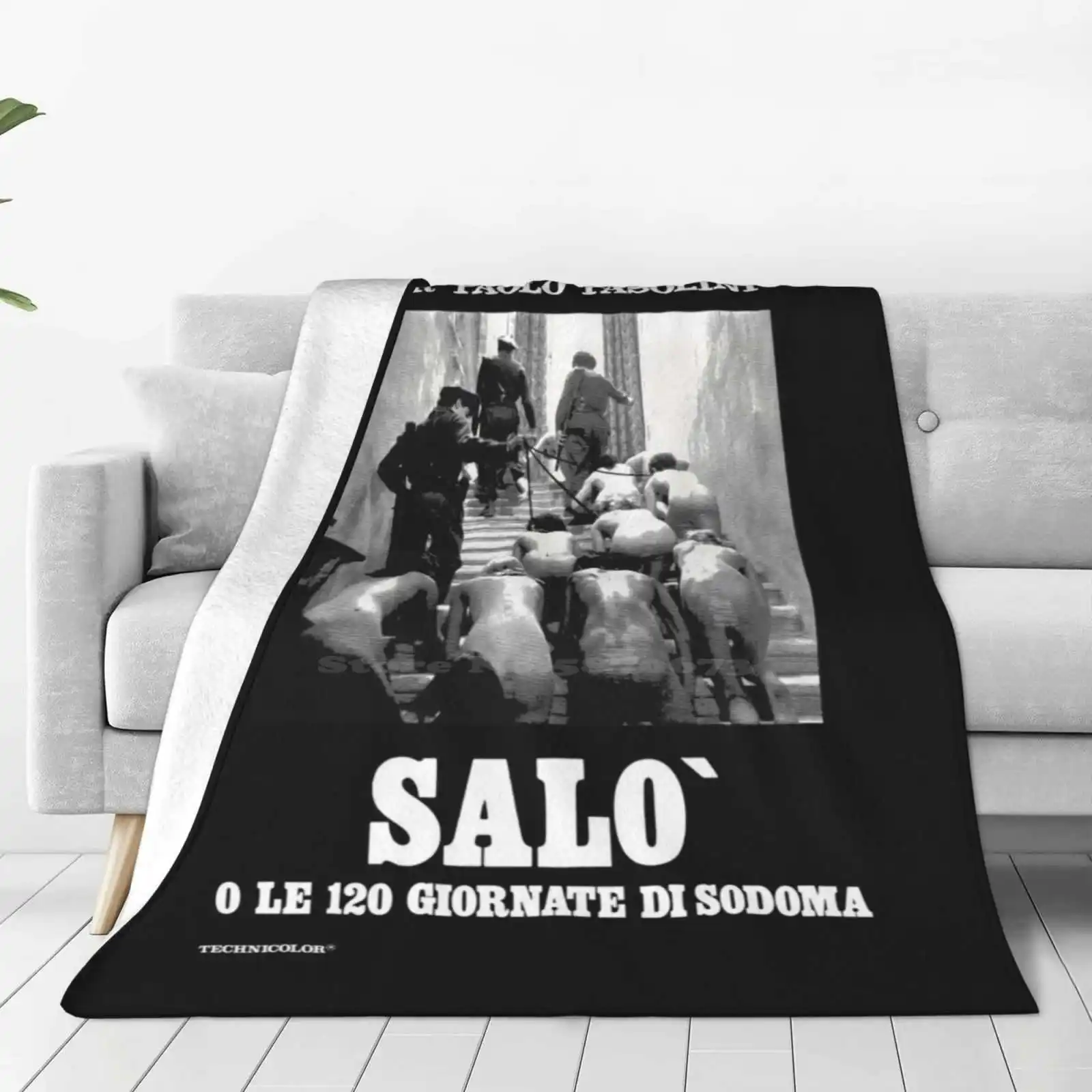 Pasolini'S Salò O Le 120 Giornate Di Sodoma For Home Sofa Bed Camping Car Plane Travel Portable Blanket Pasolini Salo Marquis